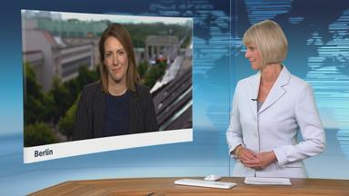 Schaltgespräch mit Wulf Schmiese und Moderation.