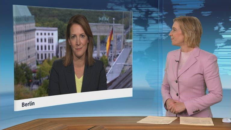 Ein Schaltgespräch mit ZDF-Korrespondentin Andrea Maurer.