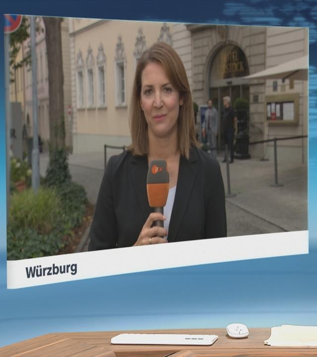 ZDF-Korresondentin Andrea Maurer in Würzburg