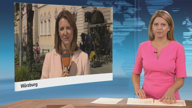 ZDF-Korrespondentin Andrea Maurer berichtet ins ZDFheute Studio.