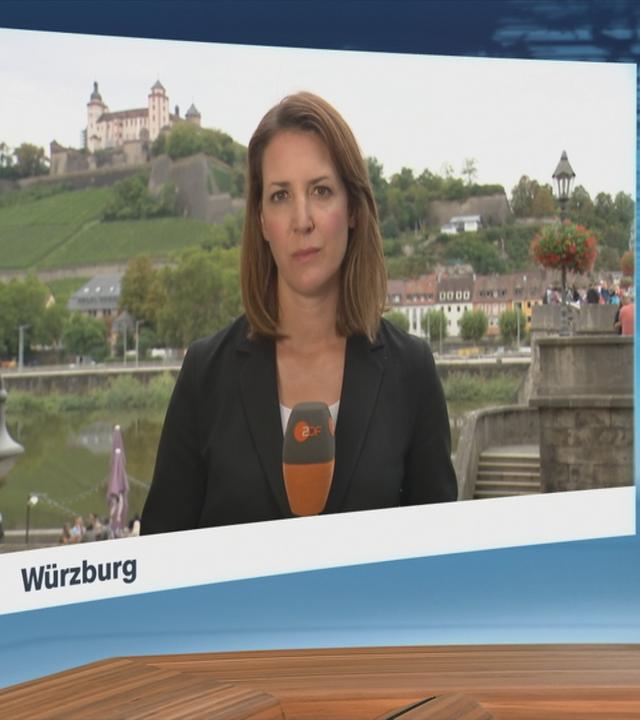 ZDF-Korrespondentin Andrea Maurer in Würzburg
