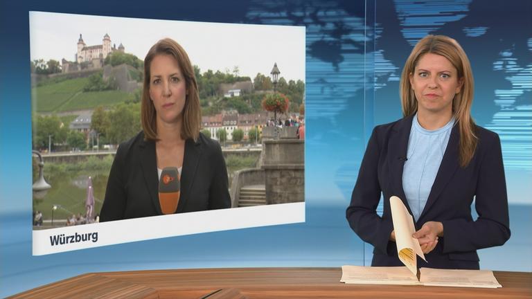 ZDF-Korrespondentin Andrea Maurer in Würzburg