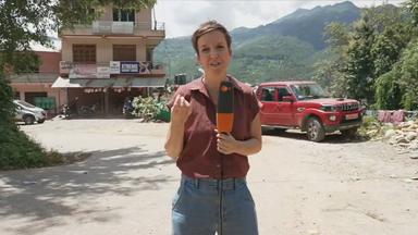 ZDF-Korrespondentin Miriam Steimer berichtet aus Nepal