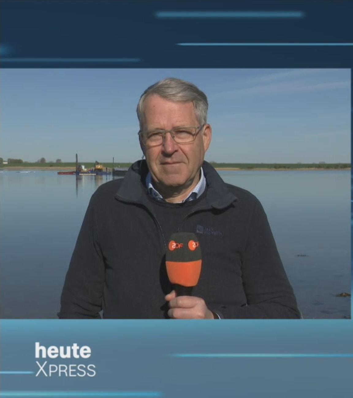 Schaltgespräch mit ZDF-Reporter Bernd Mosebach zur Ostsee-Walrettung 
