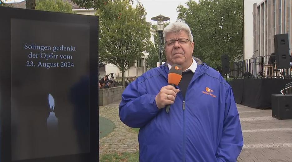 Schaltgespräch mit ZDF-Reporter Thomas Münten.