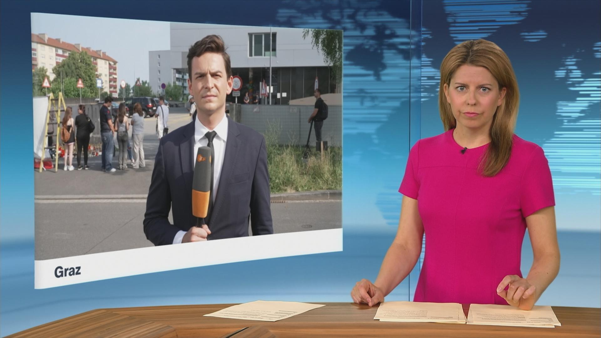 ZDF-Korrespondent Moritz Neuß in Graz.
