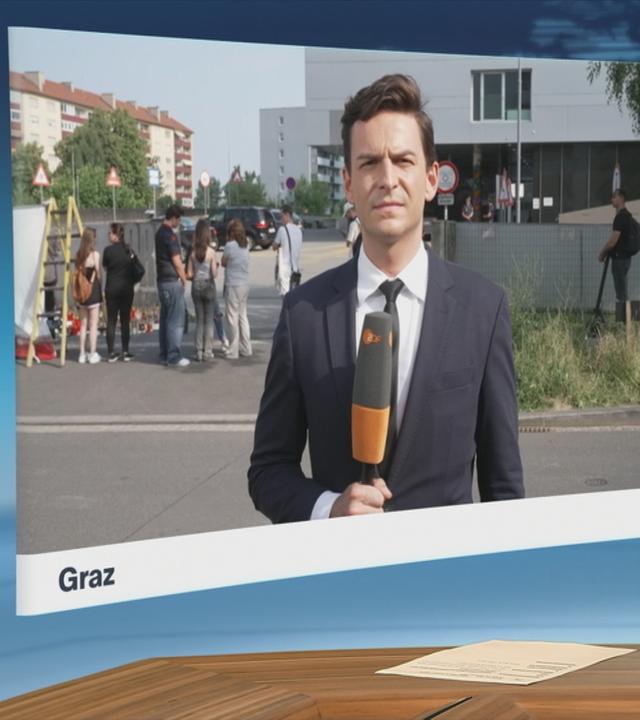 ZDF-Korrespondent Moritz Neuß in Graz.