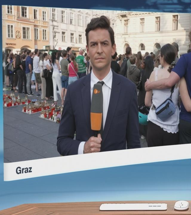 ZDF-Korrepondent Moritz Neuss in Graz.