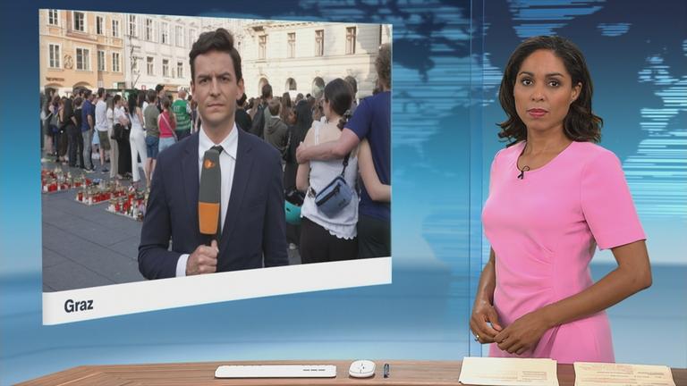 ZDF-Korrepondent Moritz Neuss in Graz.