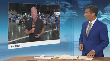Moderator im Schaltgespräch mit ZDF-Reporter Martin Niessen