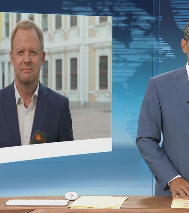 ZDF-Korrespondent Postel ist zu sehen.