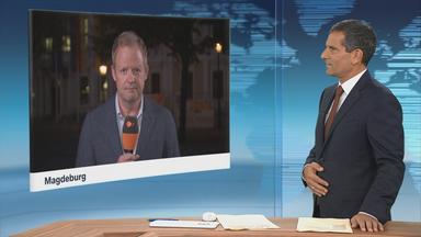 Andreas Postel, Leiter des Studios in Sachsen-Anhalt, berichtet aus Magdeburg