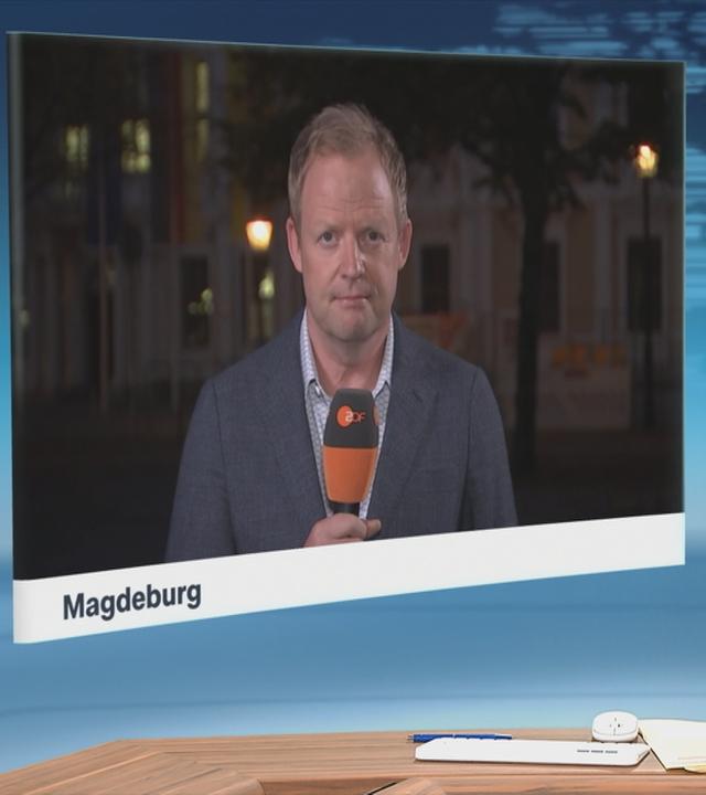 Andreas Postel, Leiter des Studios in Sachsen-Anhalt, berichtet aus Magdeburg