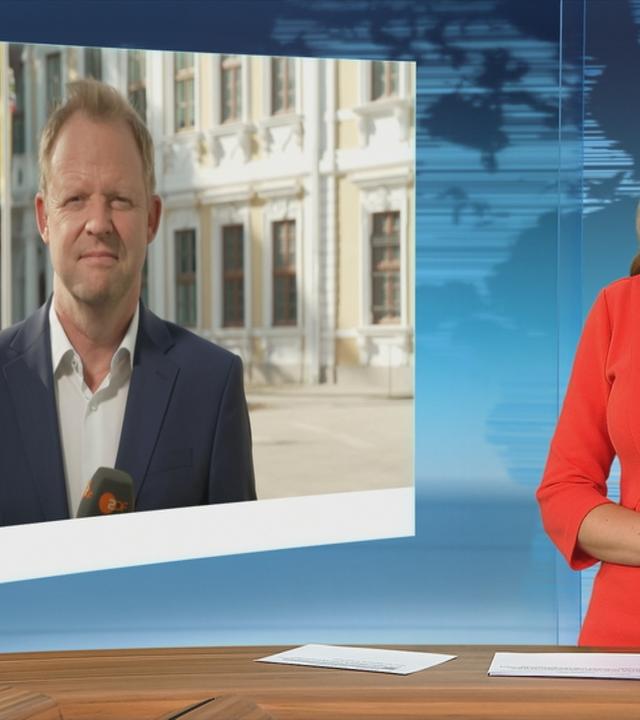 ZDF-Korrespondent Postel ist in Magdeburg zu sehen.