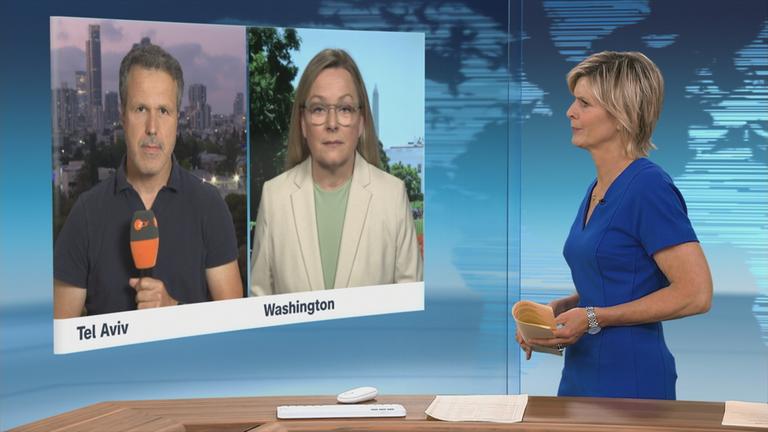 ZDF-Korrespondent Thomas Reichart und ZDF-Korrespondentin Claudia Bates