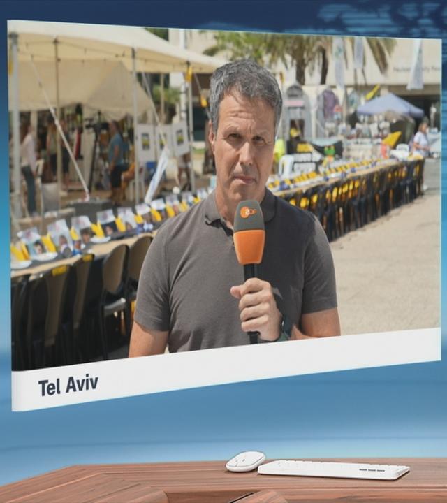 ZDF-Korrespondent Thomas Reichart berichtet aus Tel Aviv ins ZDFheute Studio.
