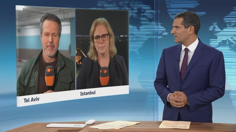 ZDF-Korrespondenten Thomas Reichart in Tel Aviv und Isabell Tümena in Istanbul