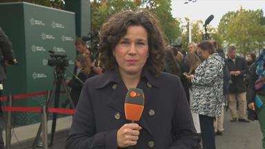 ZDF-Korrespondentin Schäfers ist im irischen Wicklow zu sehen.