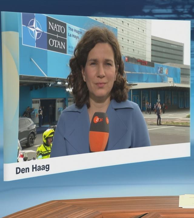 Die ZDF-Korrespondentin Isabelle Schaefers im Schaltgespräch mit der heute