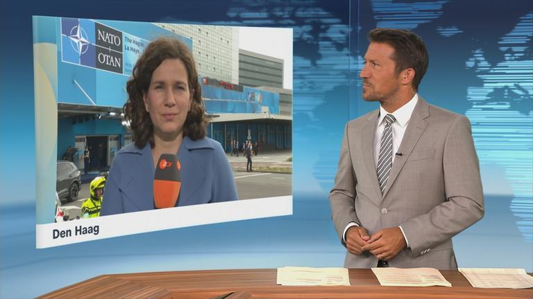 Die ZDF-Korrespondentin Isabelle Schaefers im Schaltgespräch mit der heute