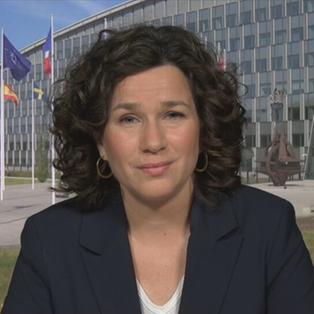 ZDF-Korrespondentin Isabelle Schaefers ist in Brüssel zu sehen.
