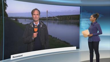 Schaltgespräch mit Wulf Schmiese und Moderation.