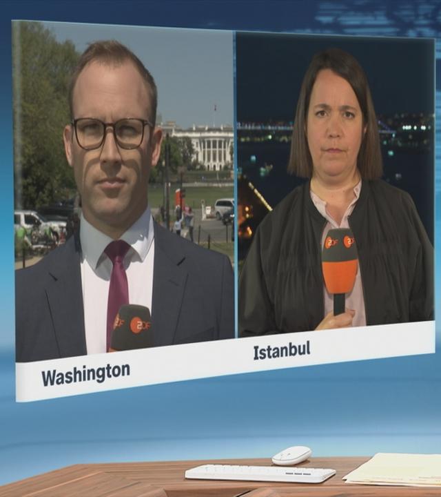 ZDF-Korrespondenten David Sauer und Phoebe Gaa 