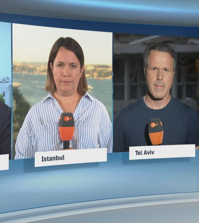 Theveßen, Gaa, Reichart im Schaltgespräch mit der heute