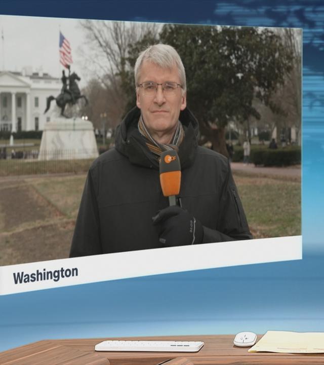 Im Weißen Haus verhandeln heute politische Vertreter der USA, Dänemark und Grönland über die US-amerikanischen Gebietsansprüche auf die Insel. Elmar Theveßen berichtet.