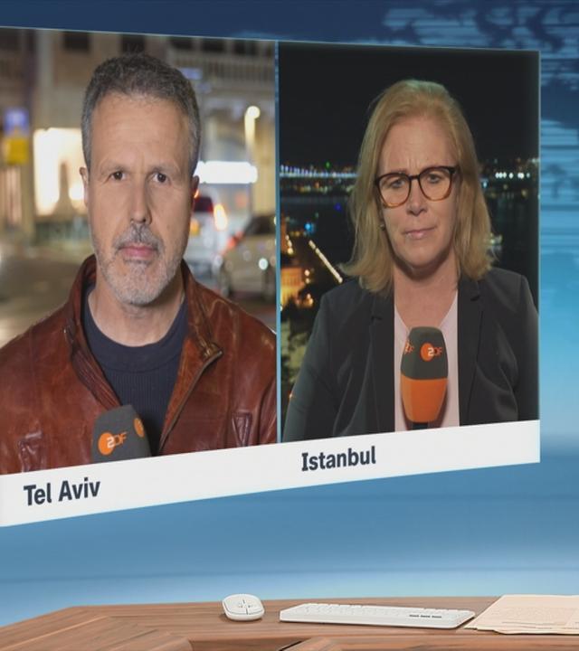 ZDF-Korrespondenten Isabelle Tümena und Thomas Reichart