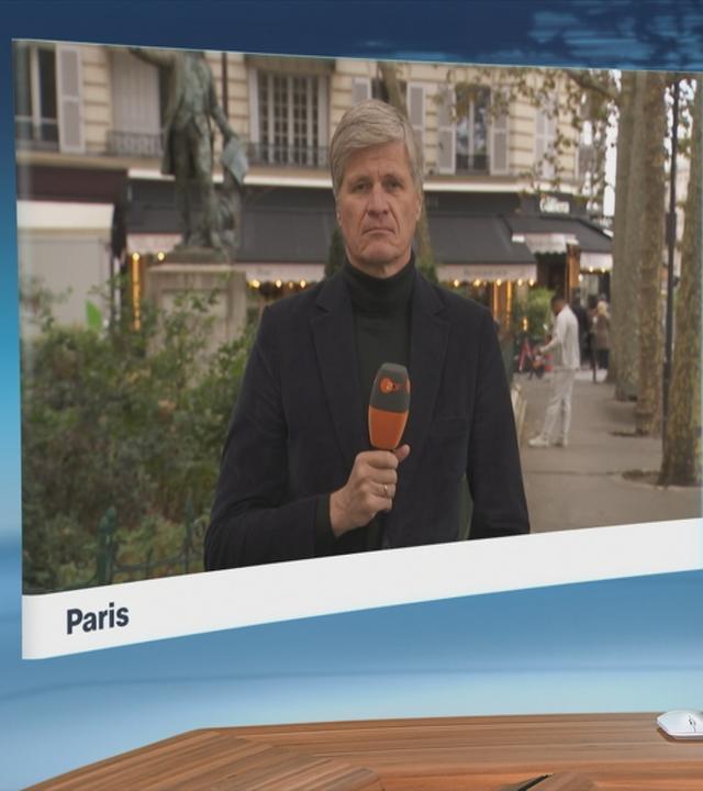 ZDF-Korrespondent Thomas Walde bei einem Schaltgespräch.