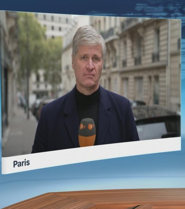 ZDF-Korrespondent Thomas Walde bei einem Schaltgespräch. 