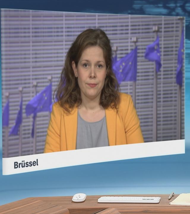 ZDF-Korrespondentin Lara Wiedking uin Brüssel