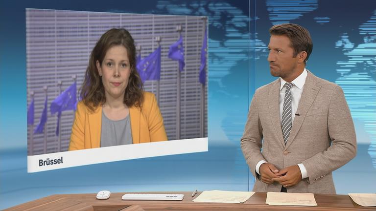 ZDF-Korrespondentin Lara Wiedking uin Brüssel