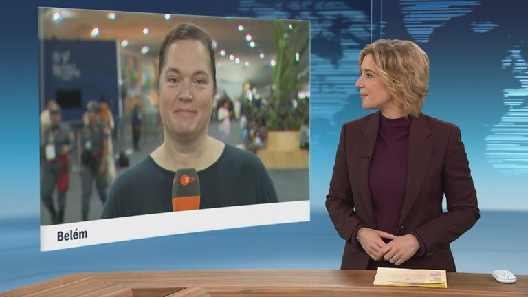 Winnie Heescher im Schaltgespräch mit der heute