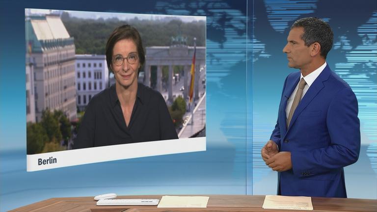 ZDF-Korrespondentin Diana Zimmermann in Berlin.