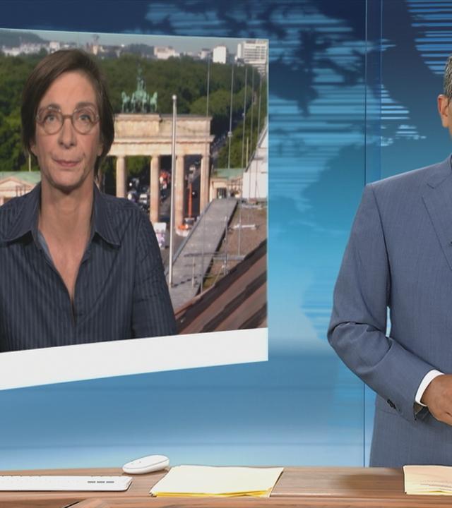 ZDF-Korrespondentin Zimmermann ist zu sehen.