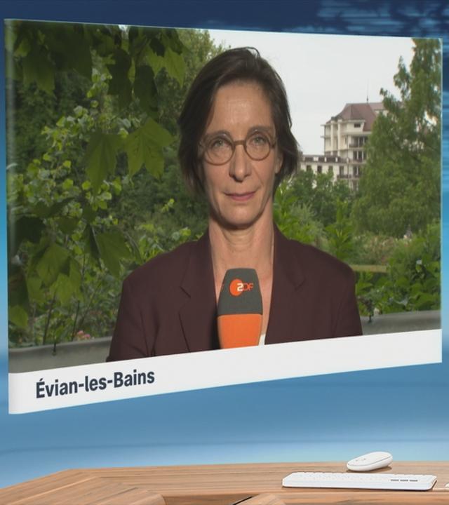 ZDF-Korrespondentin Diana Zimmermann aus Evian