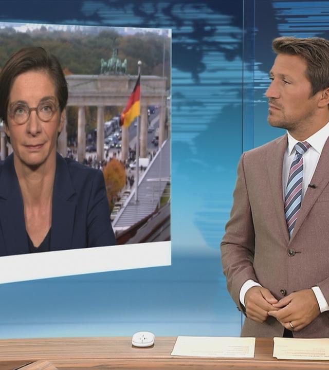 Eine Live-Schaltung in der 12:00-Sendung zur ZDF-Korrespondentin Diana Zimmermann