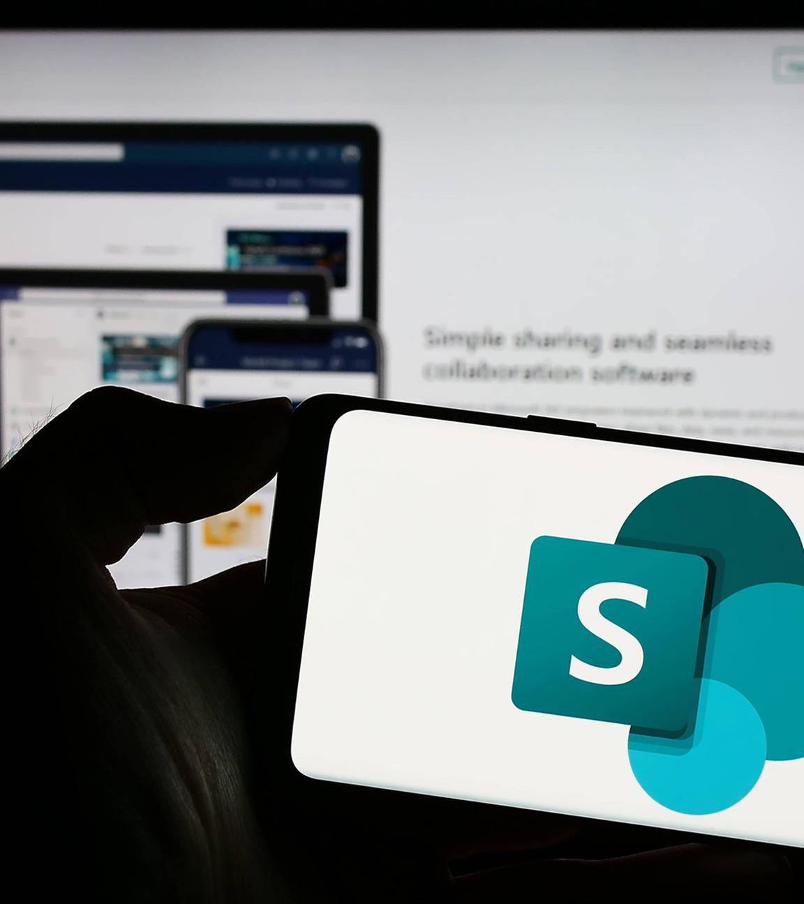 Logo des Software Programms Microsoft Share Point.