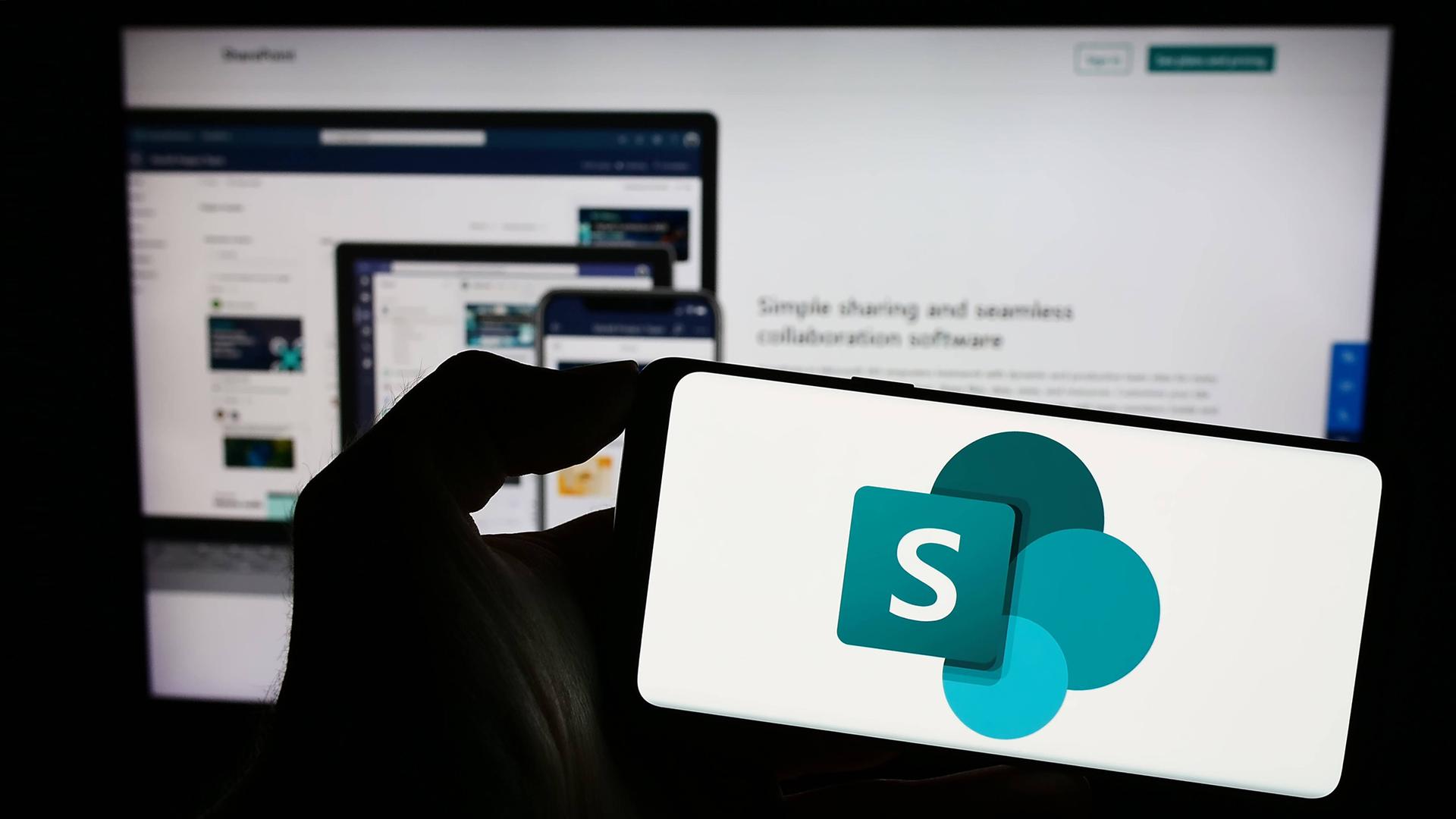 Logo des Software Programms Microsoft Share Point.