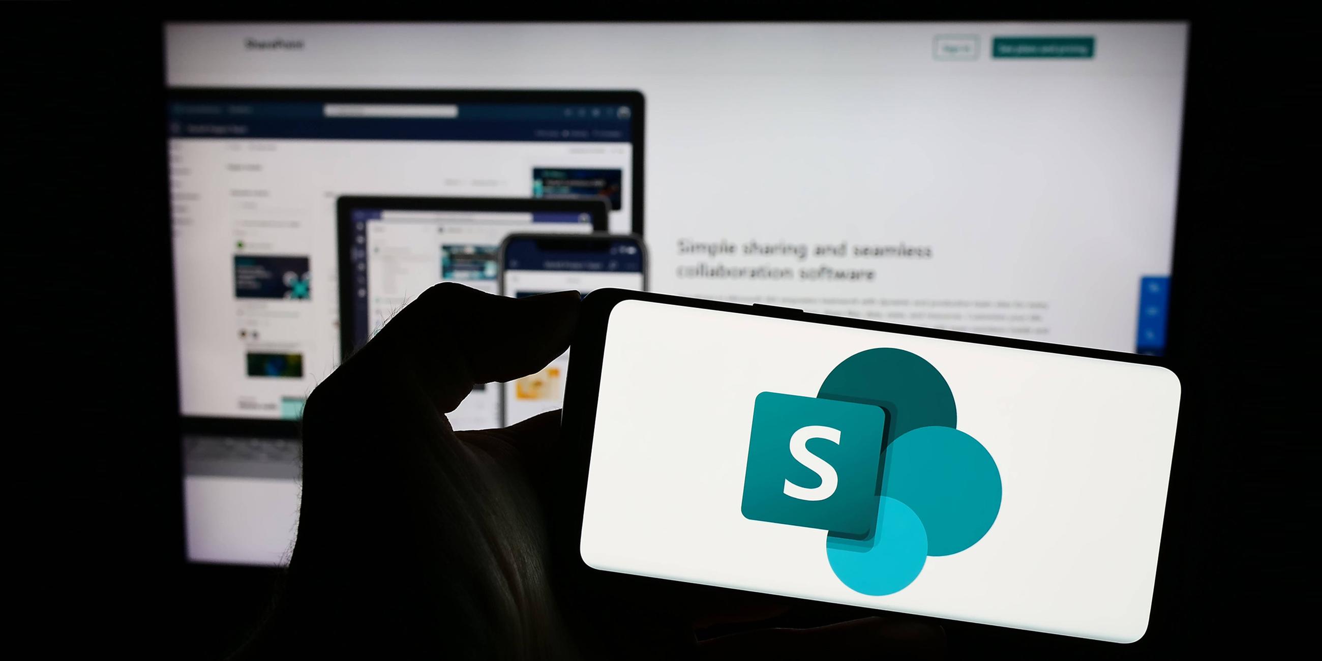 Logo des Software Programms Microsoft Share Point.