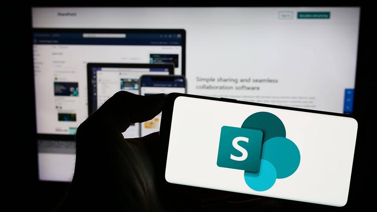 Logo des Software Programms Microsoft Share Point.