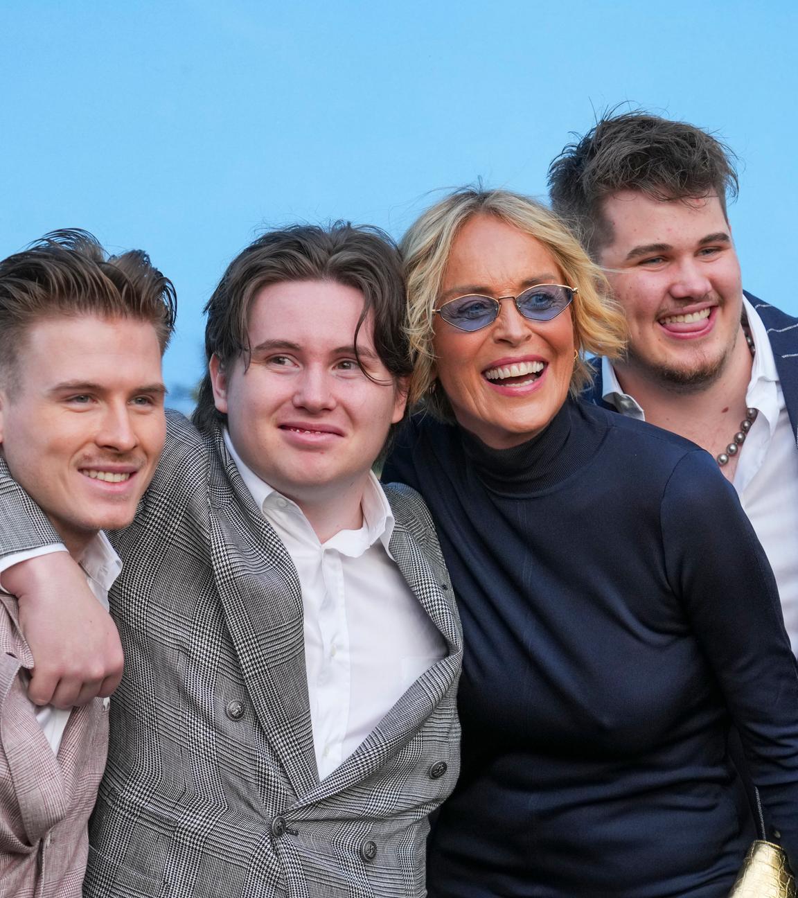 Sharon Stone mit ihren drei Söhnen bei Premiere