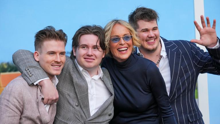 Sharon Stone mit ihren drei Söhnen bei Premiere