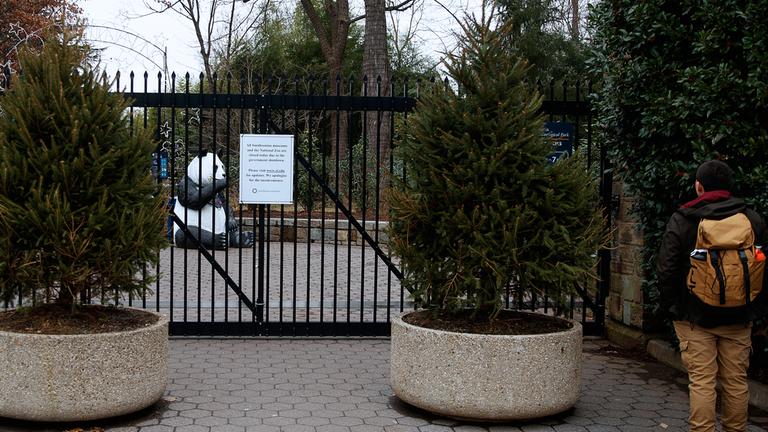 Archiv: Geschlossener Smithsonian National Zoo in Washington.