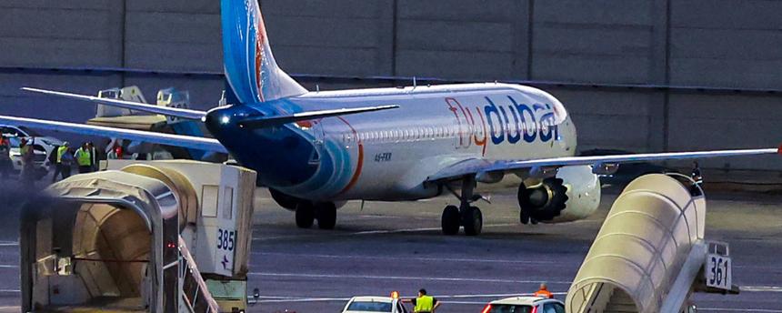 Eine Maschine von Flydubai mit israelischen Passagieren musste notlanden
