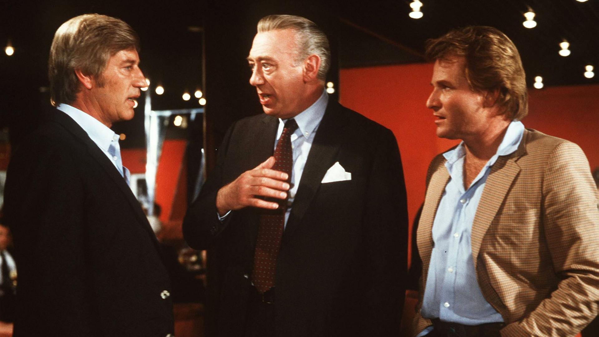 Siegfried Rauch (l.) mit Horst Tappert (M.) und Fritz Weber (r.) in Derrick - 1970