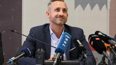10.09.2026, Sachsen-Anhalt, Magdeburg: Ulrich Siegmund, AfD-Fraktionsvorsitzender im Landtag von Sachsen-Anhalt, nimmt an einer Pressekonferenz nach der konstituierenden Fraktionssitzung der AfD im Landtag von Sachsen-Anhalt teil.