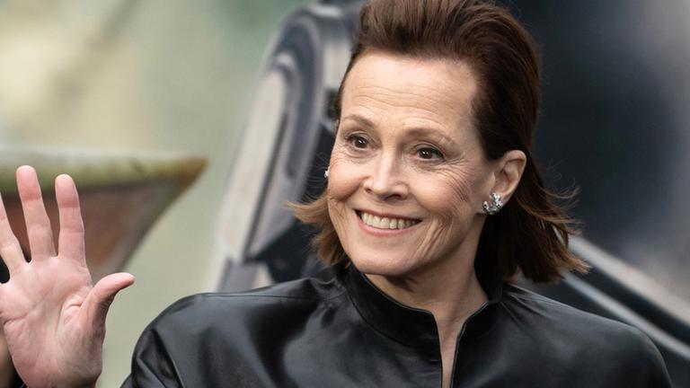 US-Schauspielerin Sigourney Weaver während der Premiere von Star Wars: The Mandalorian & Grogu am 07.05.2026 in London.